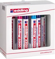 Edding stift 3300 permanent marker geassorteerde kleuren (10)