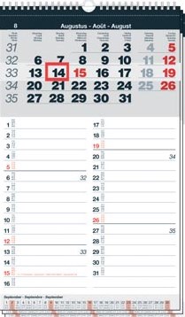 Maandplanner Memo-Manager viertalig 2025-2