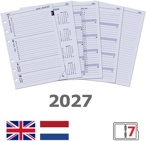 Agendavulling 2026 Kalpa A5 7dagen/2pagina's-2
