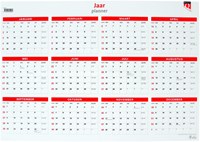 Jaarplankalender 2026 Quantore 48x68cm