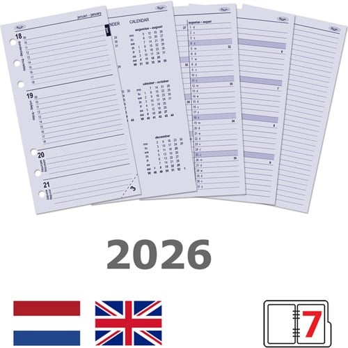 Agendavulling 2025 Kalpa Personal 7dagen/2pagina's-2