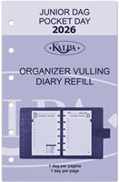 Agendavulling 2025 Kalpa Pocket 1dag/1pagina