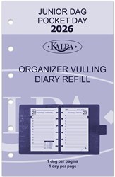 Agendavulling 2025 Kalpa Pocket 1dag/1pagina