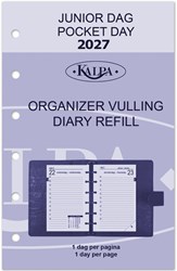 Agendavulling 2026 Kalpa Pocket 1dag/1pagina