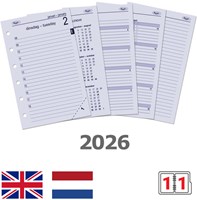 Agendavulling 2025 Kalpa Pocket 1dag/1pagina-2