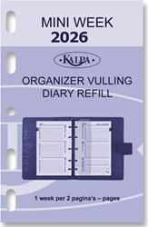 Agendavulling 2025 Kalpa Mini 7dagen/2pagina's