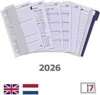 Agendavulling 2025 Kalpa Pocket jaardoos 7dagen/2pagina's