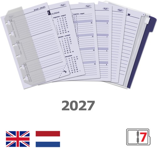 Agendavulling 2026 Kalpa Pocket jaardoos 7dagen/2pagina'