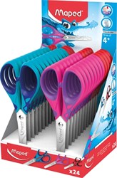 Maped Essentials Soft schaar 13 cm rechtshandig, display met 24 stuks