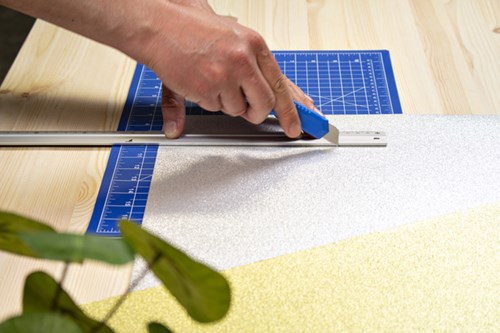 Snijmes Westcott Office 18mm met kunststof houder blauw-2