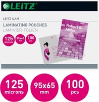 Leitz Eva lamineerhoes 65 x 95 mm 250 micron (2 x 125 micron) pak van 100 stuks-2