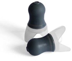 Stopz oordoppen Travel drukregulerend zwart blister van 2 stuks