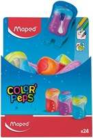 Puntenslijper Maped Colorpeps dubbel assorti display à  24 stuk-2