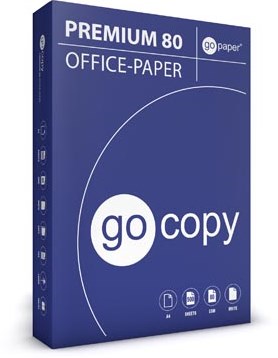 Kopieerpapier A4 Go Copy 80 gram 160 CIE premium pak van 500 vel
