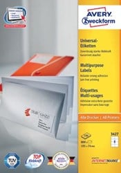 Avery etiketten 105 x 74mm 8 etiketten per vel