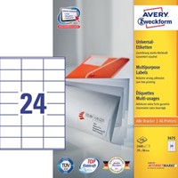 Avery etiketten 70 x 36mm 24 etiketten per vel-3
