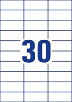 Avery etiketten 70 x 29,7mm 30 etiketten per vel-2