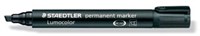 Staedtler permanente marker zwart schrijfbreedte 2 - 5 mm schuine punt