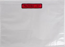 Paklijstenvelop Dokulops C4 322 x 225 mm doos van 500 stuks tekst: packing list