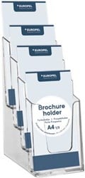 Folderhouder OPUS 2 4vaks 1/3 A4 transparant