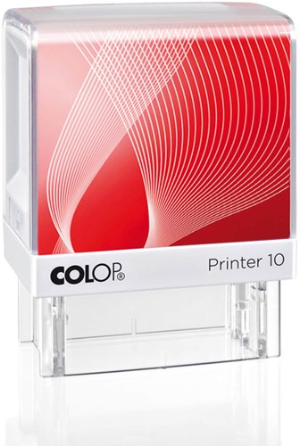 Tekststempel Colop Printer 10 +bon 3regels 27x10mm