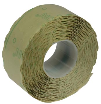 Etiketten voor prijstang Samark 26 x 12 mm permanent pak van 12 rollen