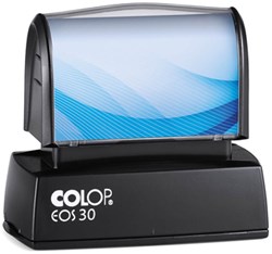 Stempel Colop EOS 30 flashsysteem 18x51mm met stempelplaat zwart