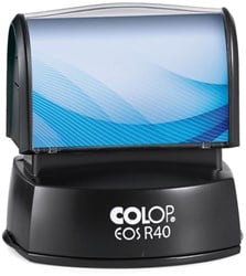 Stempel Colop EOS R 40 flashsysteem rond 40mm met stempelplaat zwart
