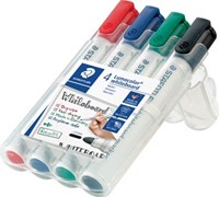 Staedtler Lumocolor whiteboard markers etui van 4 stuks assorti-2