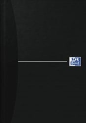 Oxford schrift Smart Black & Original Blue 14,8 x 21 cm A5 gelijnd zwart