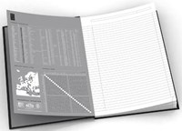 Oxford schrift Smart Black & Original Blue 21 x 29,7 cm A4 gelijnd blauw-2