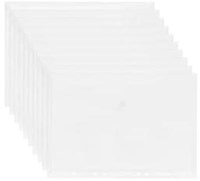 Documentenmap met klittenband sluiting A4 geperforeerd wit pak van 10 stuks-2