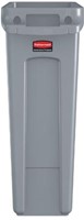 Vuilnisbak Rubbermaid Slim Jim 87 liter grijs-2