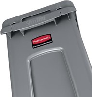 Vuilnisbak Rubbermaid Slim Jim 87 liter grijs-11