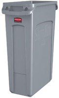 Vuilnisbak Rubbermaid Slim Jim 87 liter grijs