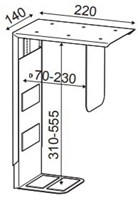 CPU houder universeel zwart budget-1