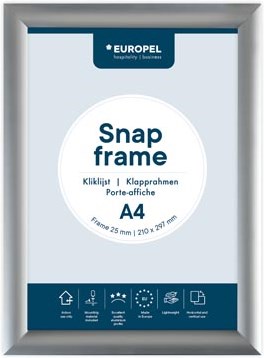 Kliklijst A4 OPUS 2 25mm aluminium