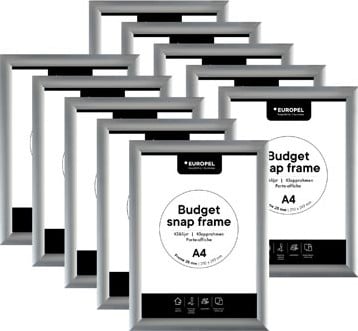 Europel clicklijst Budget  lijst 25 mm  A4  pak van 10 stuks