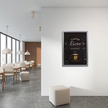 Europel clicklijst Economy  lijst 25 mm  A2  zilver-2