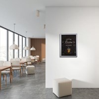 Europel clicklijst Economy  lijst 25 mm  A3  zilver-2