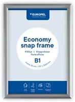 Europel clicklijst Economy  lijst 25 mm  B1  zilver