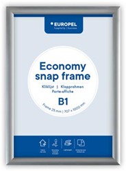 Europel clicklijst Economy  lijst 25 mm  B1  zilver