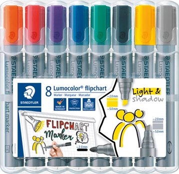 Staedtler merkstift Lumocolor Flipchart 8 stuks