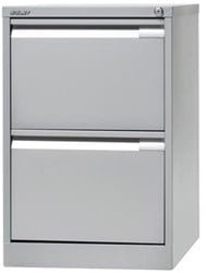Hangmappenkast 2 laden zilverkleurig 711 x 470 x 622 mm h x b x d