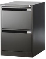 Hangmappenkast 2 laden zwart 711 x 470 x 622 mm h x b x d