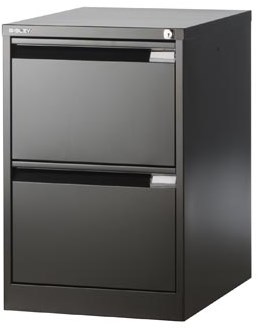 Hangmappenkast 2 laden zwart 711 x 470 x 622 mm h x b x d