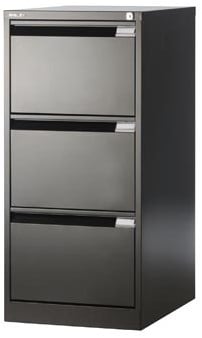 Hangmappenkast 3 laden zwart 1.016 x 470 x 622 mm h x b x d