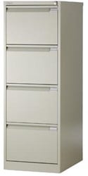 Hangmappenkast 4 laden grijs 1.321 x 470 x 622 mm h x b x d