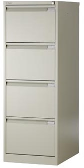 Hangmappenkast 4 laden grijs 1.321 x 470 x 622 mm h x b x d
