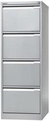 Hangmappenkast 4 laden zilverkleurig 1.321 x 470 x 622 mm h x b x d